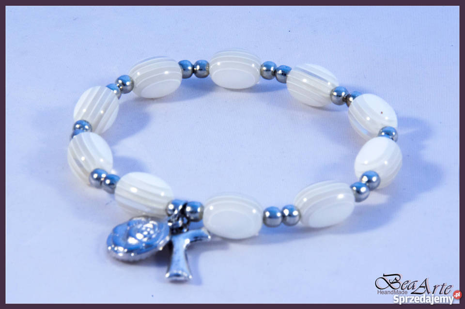 Różaniec dziesiątka bransoletka na gumce Łysa Góra