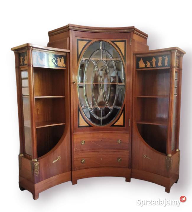 Secesja Witryna narożna mahoń Ok 1915