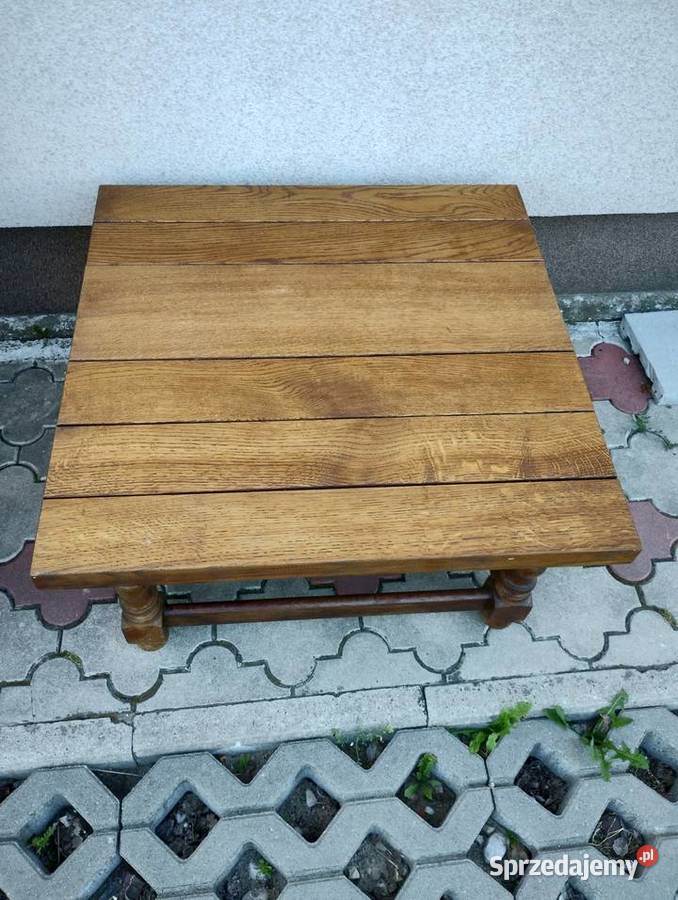 Stolik drewniany kawowy 80cm Ełk