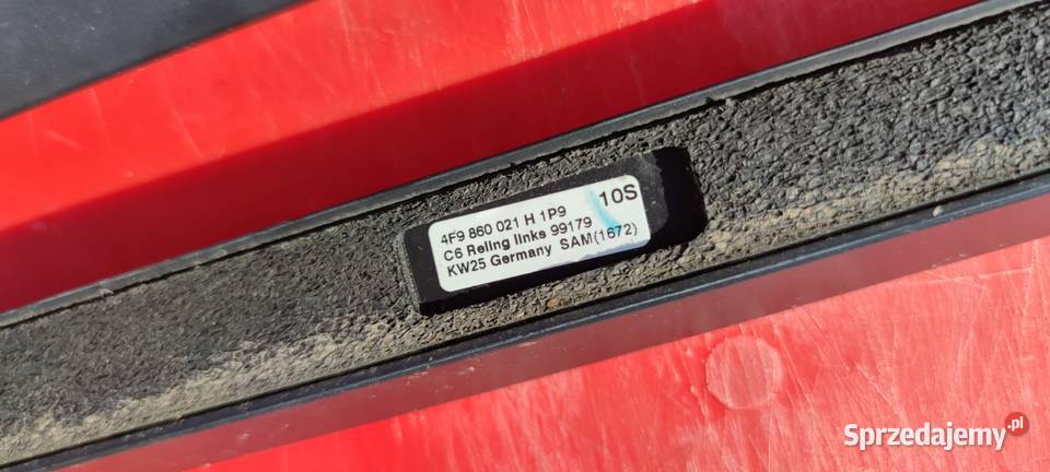 RELING DACHOWY CZARNY MAT KOMPLET AUDI A6 C6 1P9 osobowe Przystajń sprzedam
