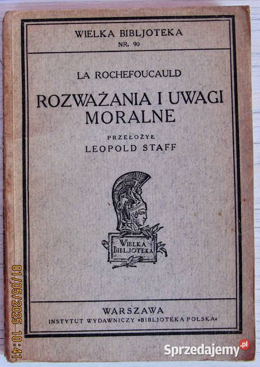 Rozważania La Rochefoucauld w przekładzie Bychawka Trzecia