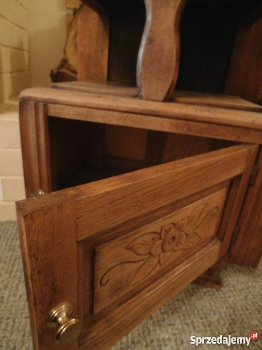 Szafka nocna dębowa w stylu art deco z Wrocław