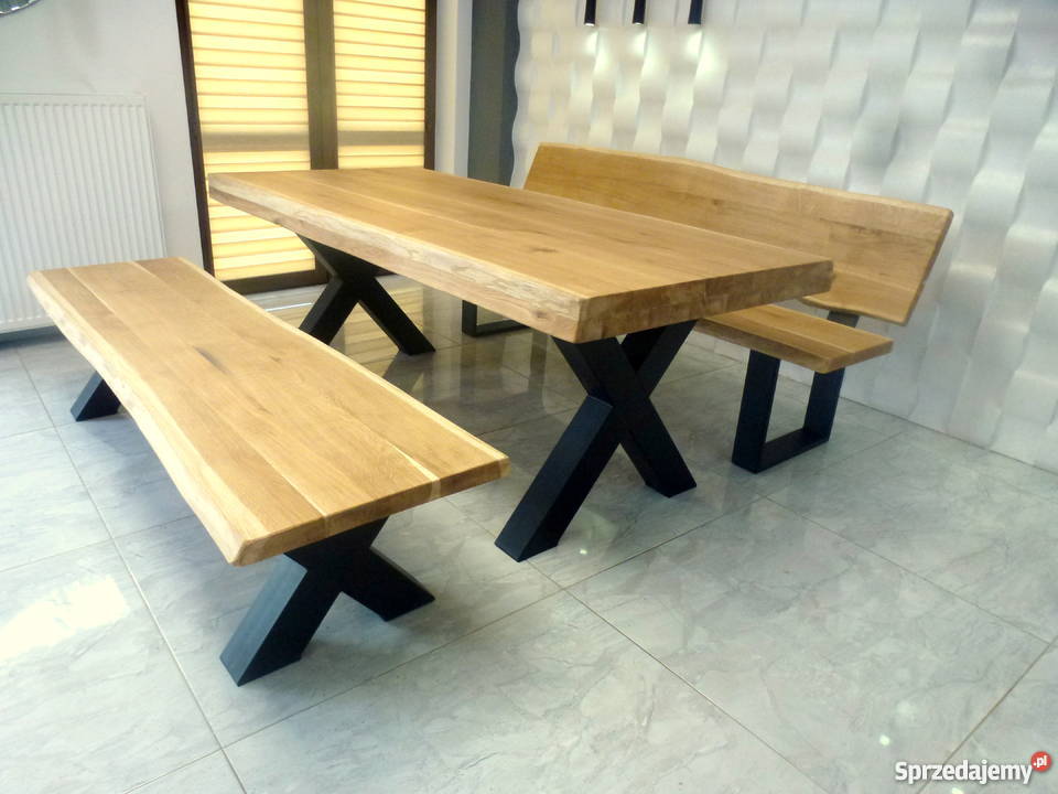 Meble dębowestół ławka meble do salonu Dom i Ogród Chojnice