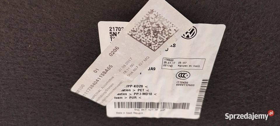 VW TIGUAN II BOCZEK BAGAŻNIKA LEWY 5NA867427 MF