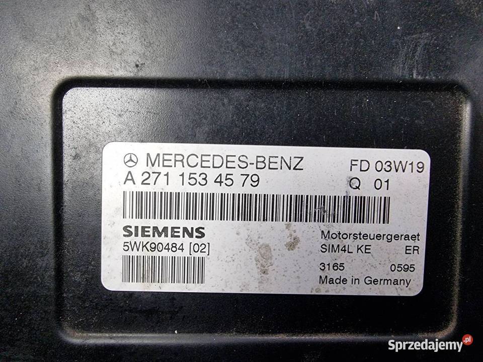 KOMPUTER SILNIKA ECU MERCEDES BENZ C 220 CDI Lipno