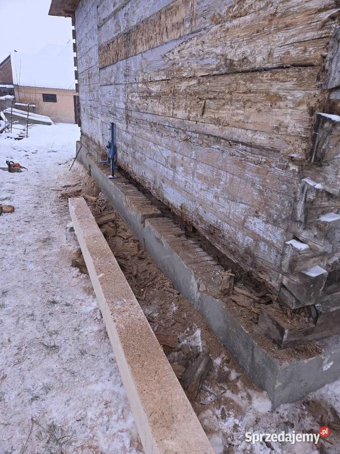 Wymiana podwalin rozbudowa przenoszenie I montaż