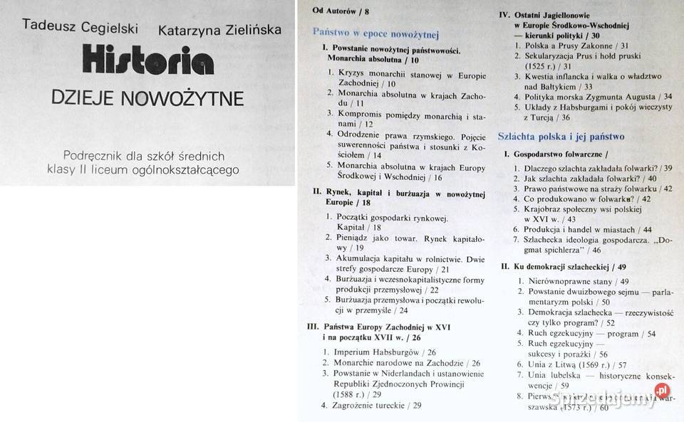 Historia 2 Dzieje nowożytne Tadeusz Cegieski Chełm