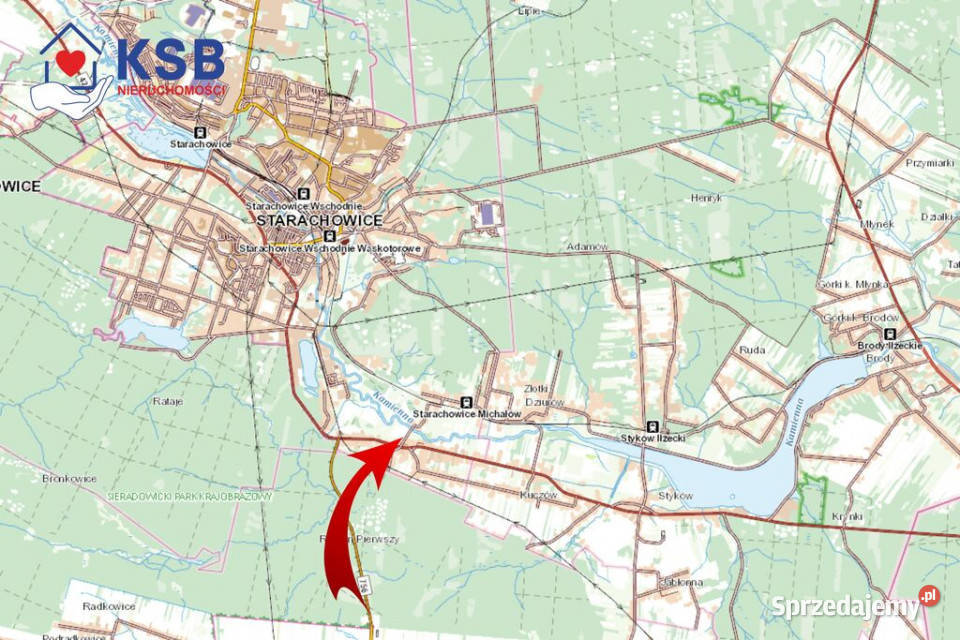 Działka budowalna z WZ 105ha Michałów utwardzona Starachowice