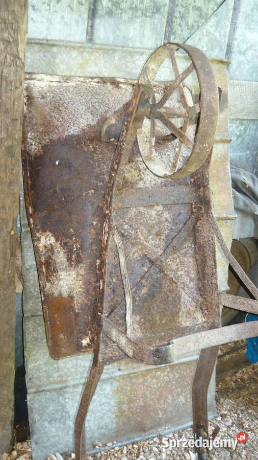 Taczka metalowa stara PRL żelazna do ogrodu na Sokółka sprzedam