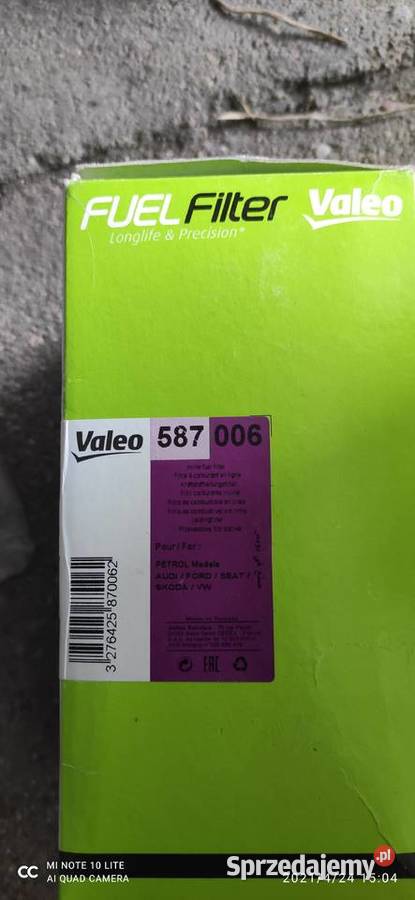 Filtr paliwa Valeo 587006 AUDI BMW VW SEAT Filtry Koronowo