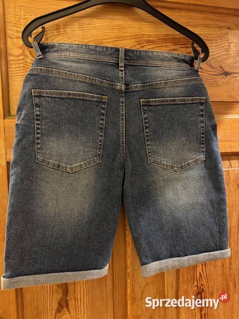Spodnie krótkie jeansowe 44 męskie z nogawką Częstochowa