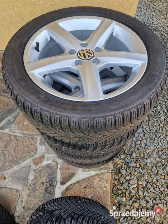 felgi aluminiowe WV 17 z oponami zimowymi Motoryzacja Hłomcza