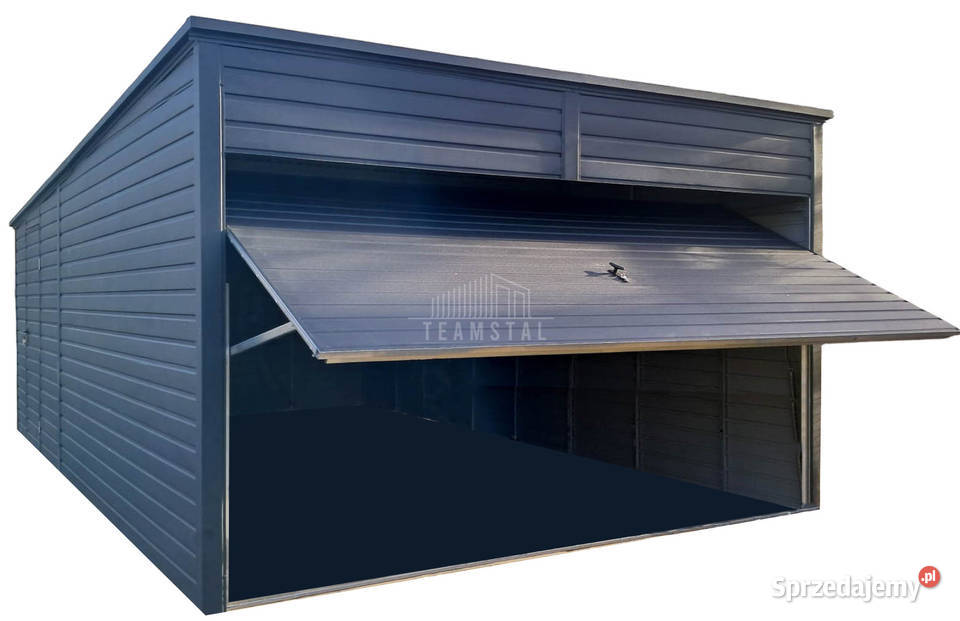 Garaż blaszany 35x7m Brama uchylna drzwi małopolskie Kalwaria Zebrzydowska