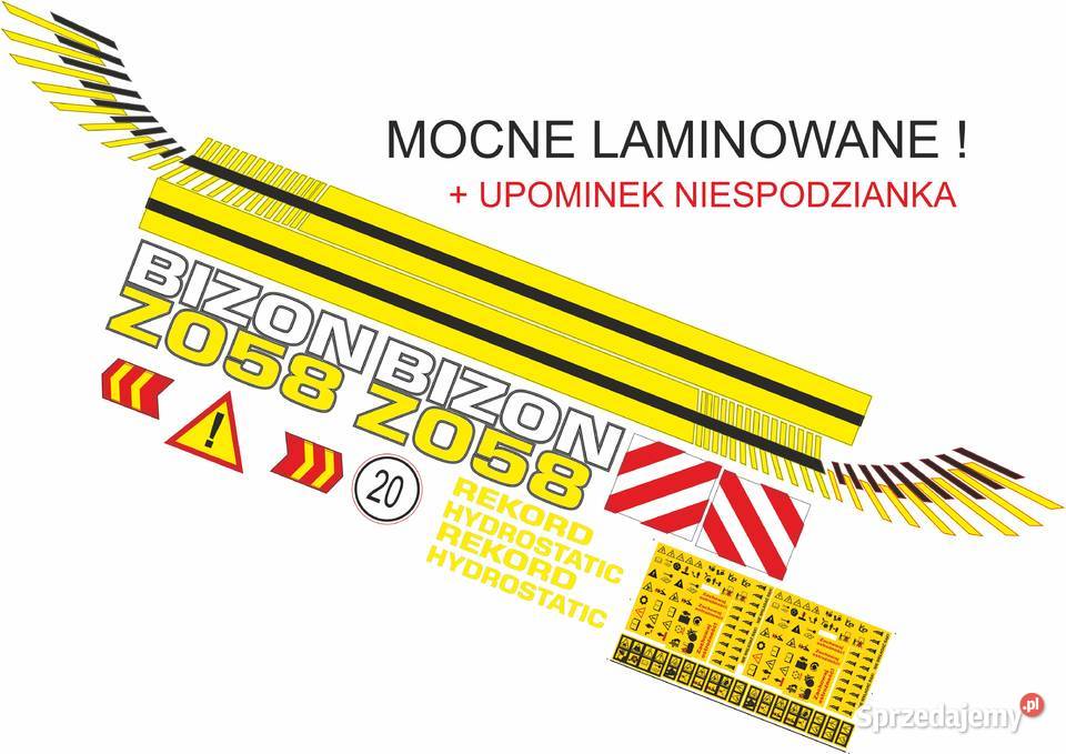 Naklejki Bizon Rekord ZO58 mocne laminowane Bydgoszcz