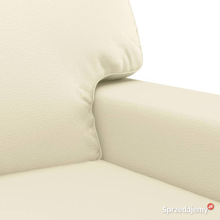 2osobowa sofa kremowy 140 sztuczna skóra Warszawa sprzedam