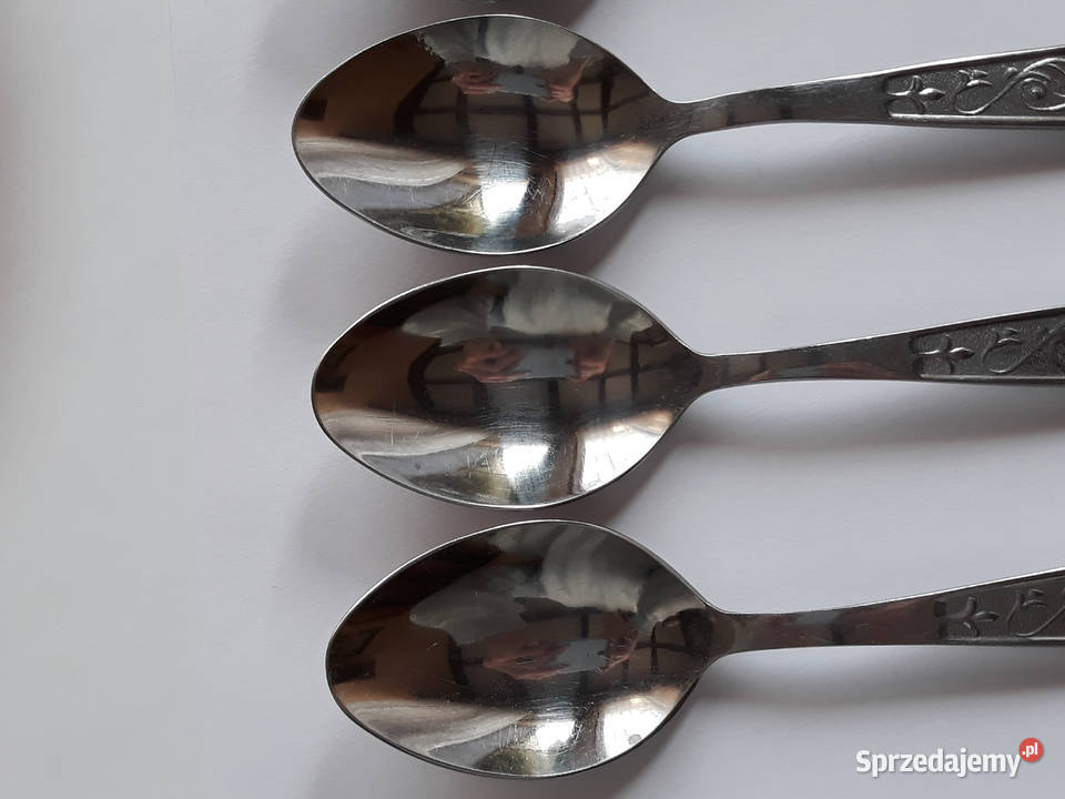 Łyżki obiadowe PNĄCZA Gerlach sztućce PRL śląskie Dąbrowa Górnicza