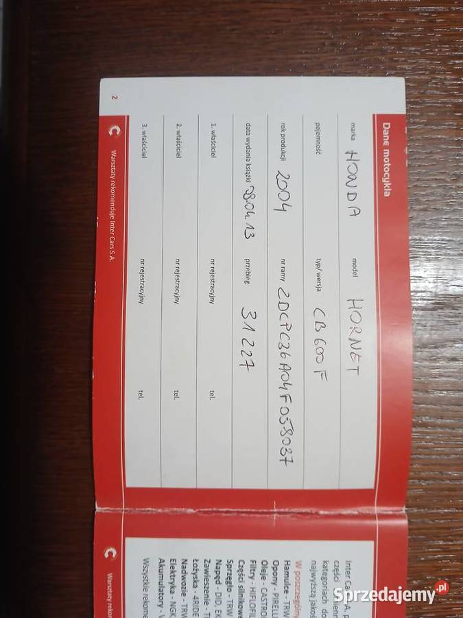 Honda hornet pc36 600 łódzkie Gorzkowice