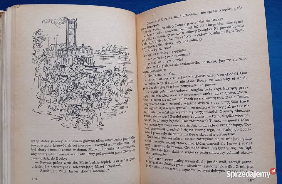 Mark Twain Przygody Tomka Sawyera Iskry 1955 r Antykwariat Koźminek