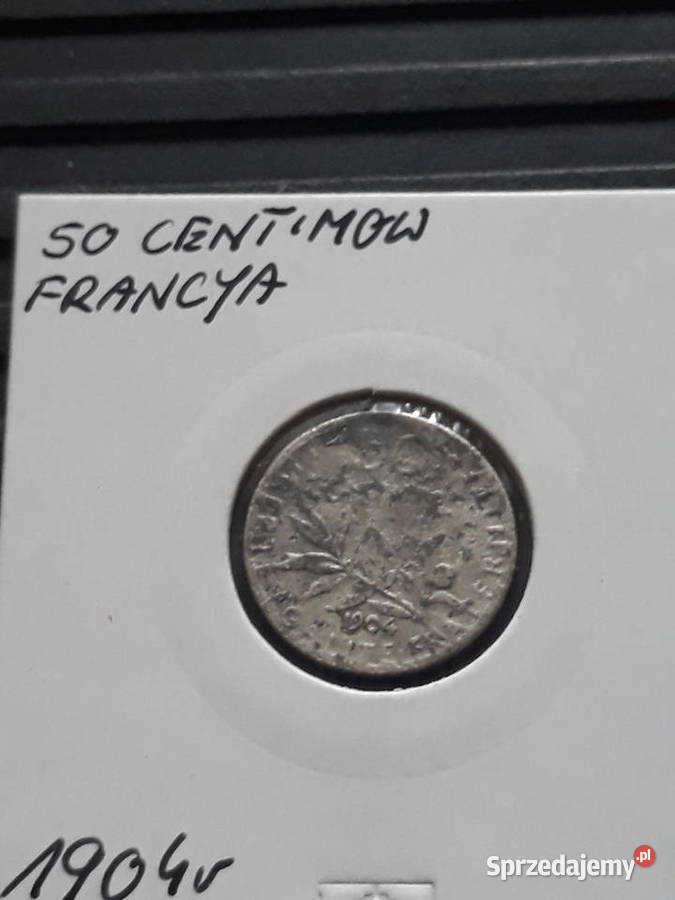 50 Centimów Francja 1904 rsrebro sprzedam