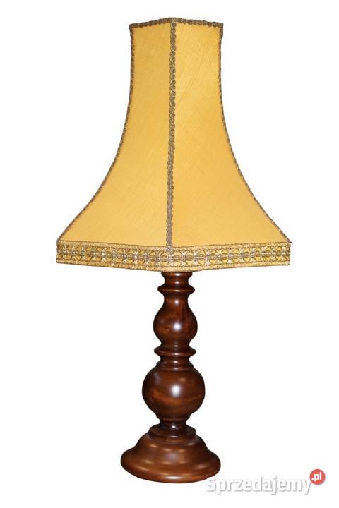 Drewniana lampka stołowa 53 Szczecin sprzedam