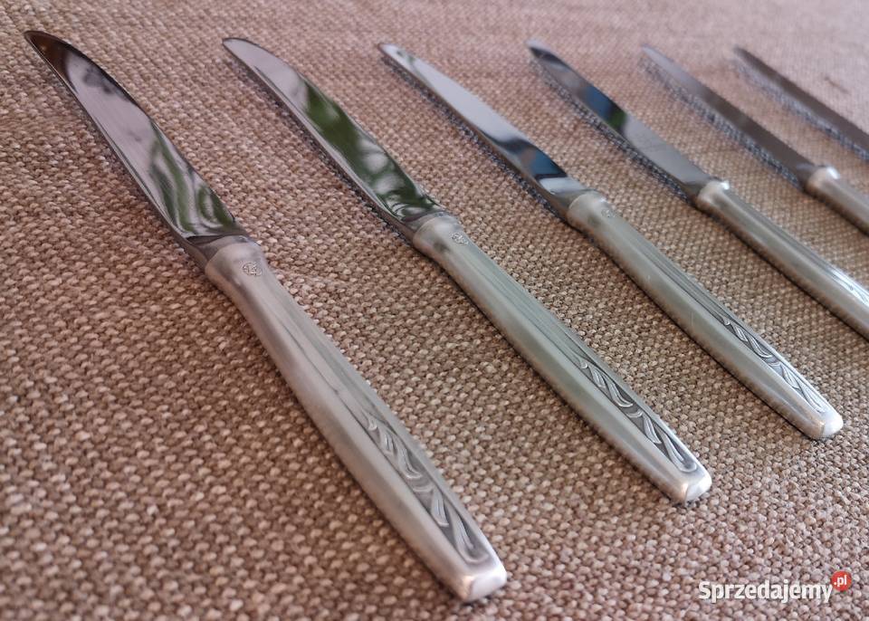 Zestaw posrebrzanych nożyków do owoców HEFRA śląskie Katowice