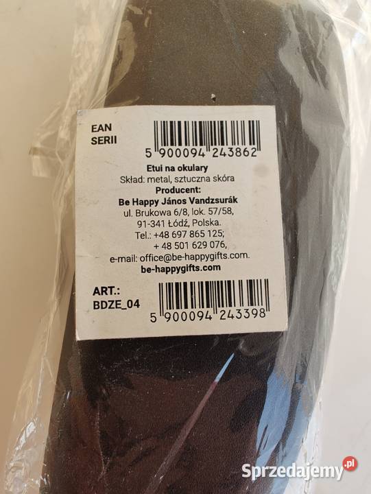 Etui na okulary czarne 160 x 65 x 36 mm Olecko