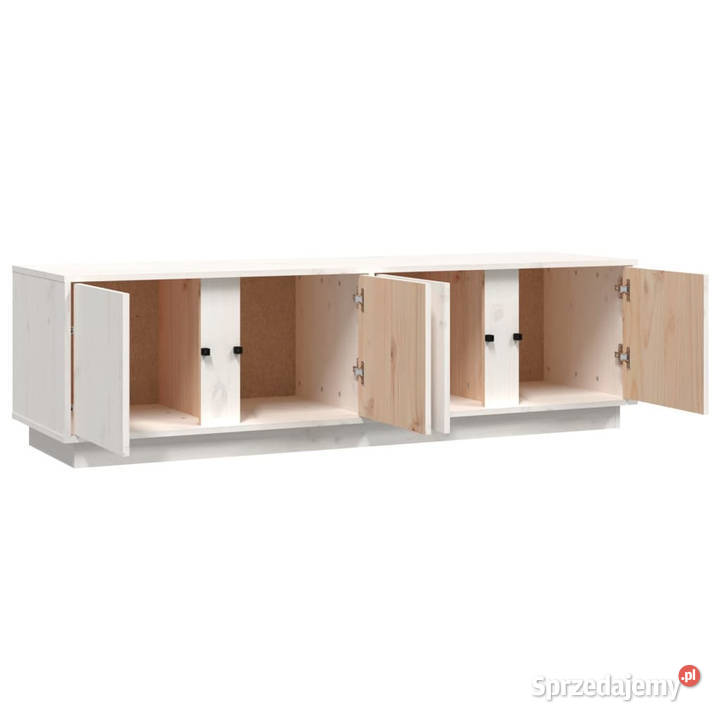 Szafka pod telewizor biała 140x40x40 lite drewno Warszawa