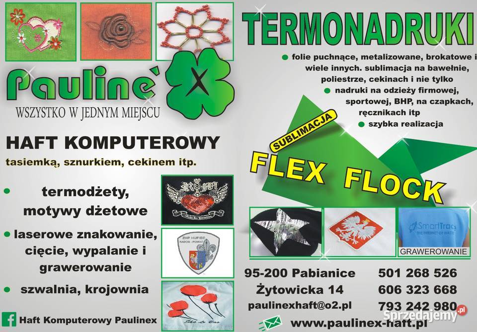 Nadruki na koszulkach koszulki haftowane twoje Usługi reklamowe łódzkie Pabianice reklama