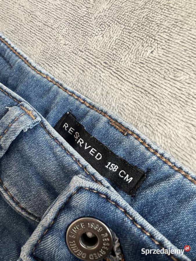 Jeansy skinny spodnie jeansowe rurki granatowe Jasło
