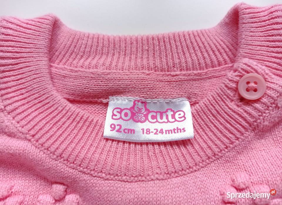 Nowy walentynkowy sweter w serduszka 3D 92 So Swetry Odzież Katowice