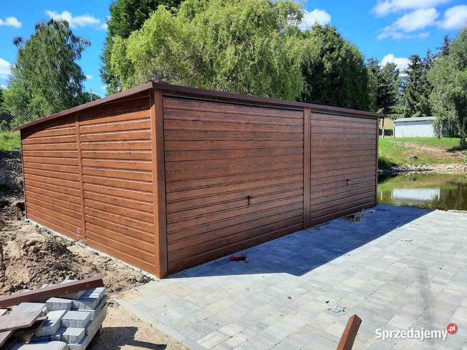 108B Garaż Blaszany ORZECH Garaże Blaszane Wiaty 210zł/m2 Strzyżów