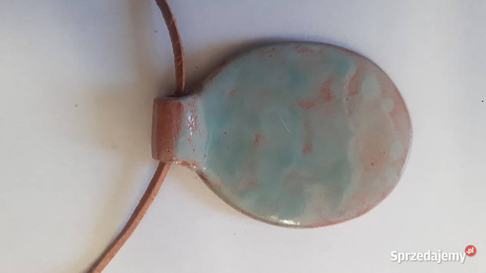 Naszyjnik ceramiczny ręcznie wykonany mazowieckie Otwock sprzedam