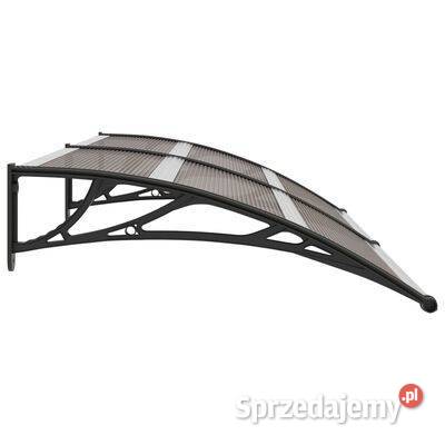 vidaXL Daszek drzwi czarny 200 x 100 PCsku45635 Markizy i osłony Warszawa