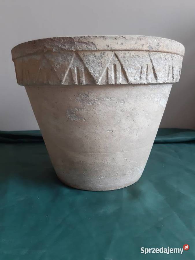 Donica doniczka stara ceramiczna gliniana fi 23 Głuchołazy