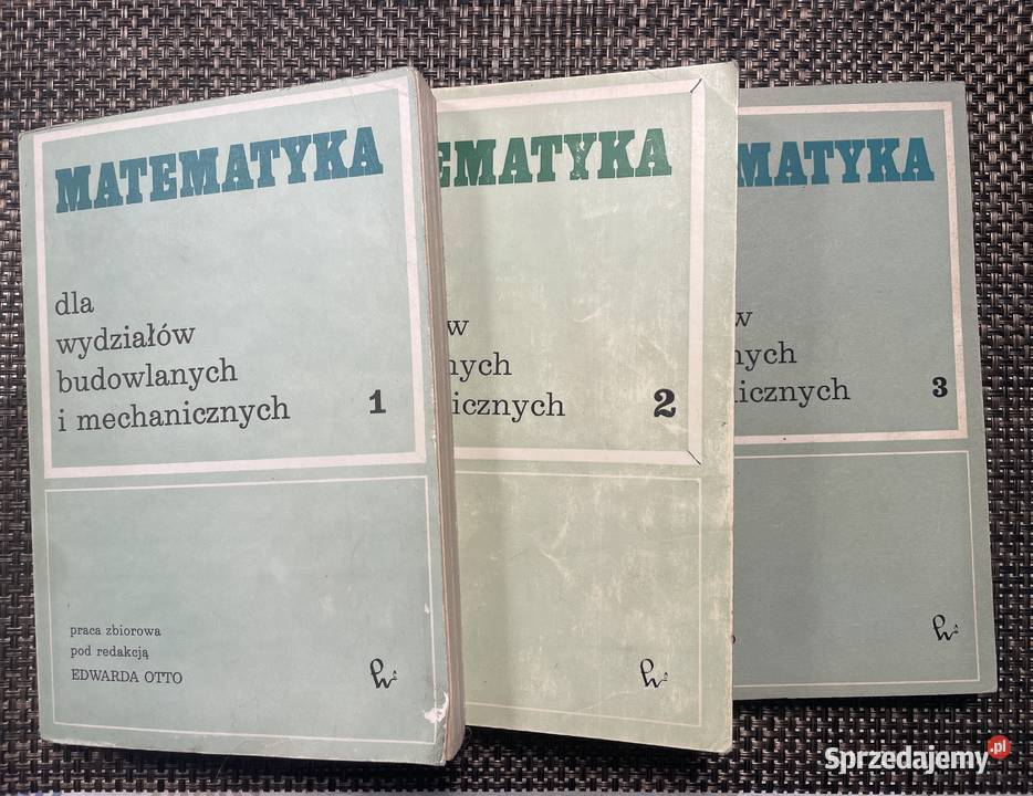 Trzy tomy Matematyka poziom akademicki architektura, budownictwo wielkopolskie Poznań