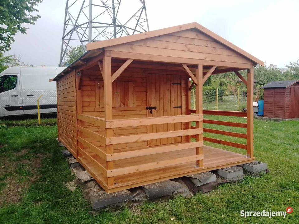 Domek ogrodowy 4x3 z tarasem 4x3 transport cala śląskie Gliwice sprzedam