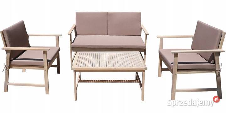 Zestaw mebli ogrodowych drewnianych Piotta