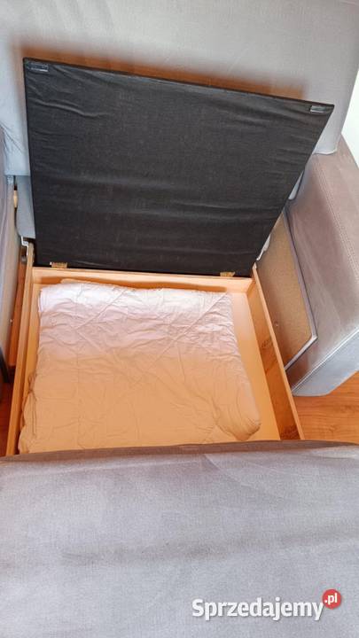 Sofa srebrnoszara rozkładana w idealnym stanie tkanina zachodniopomorskie