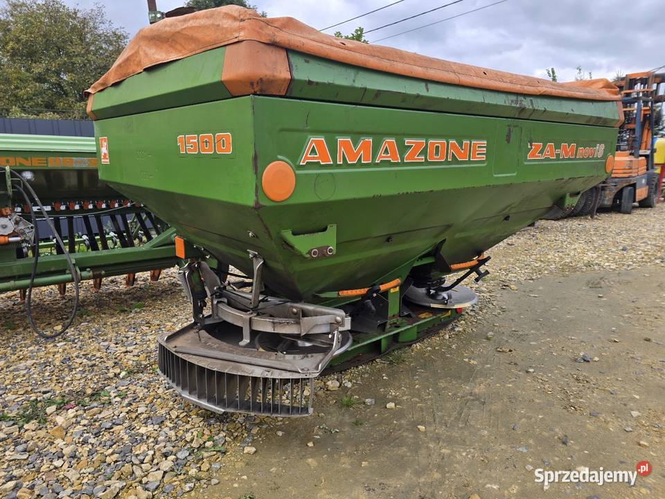 Rozsiewacz nawozów Amazone ZAM Novis 1500 import Maków