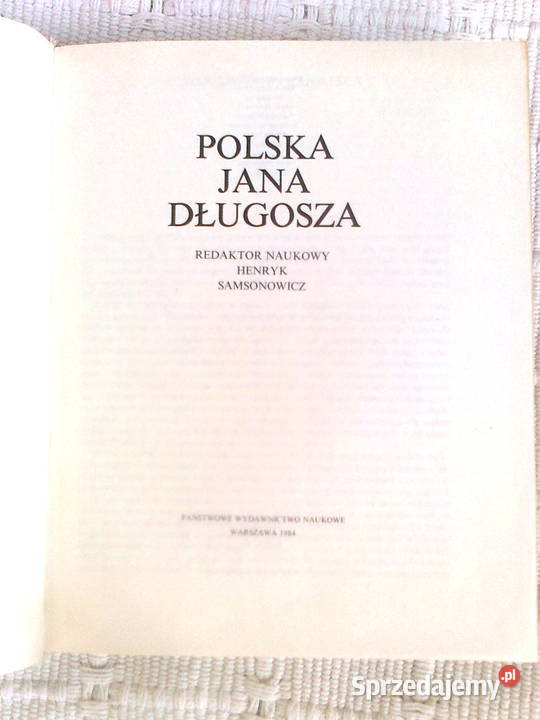 POLSKA JANA DŁUGOSZA red Samsonowicz Książki i Podręczniki Warszawa