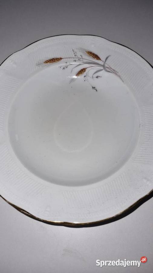 Talerze Głębokie Obiadowe Porcelana Francuska Wola Podłężna
