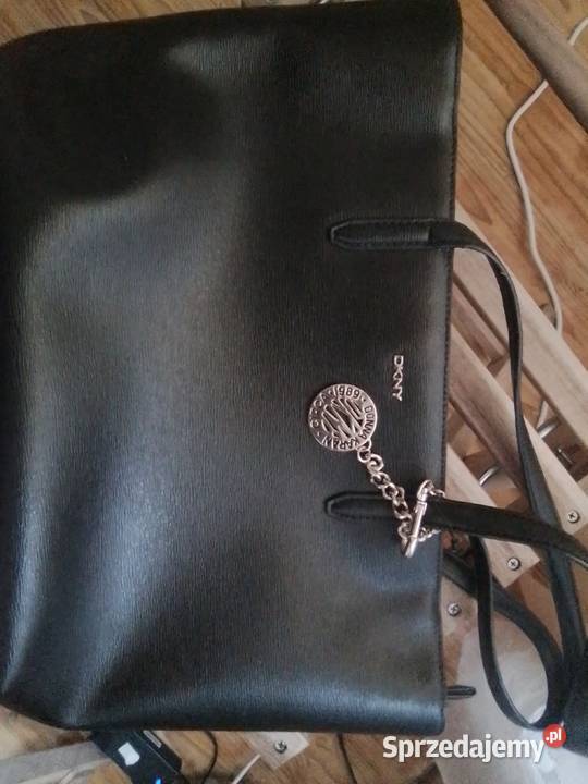 Torebka nowa skóra czarna DKNY Wrocław