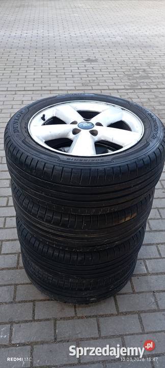 4 alufelgi Ford Komplet 4 opon letnich Dunlop Wałdowo Szlacheckie sprzedam