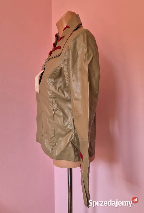 Kurtka damska przejściowa cienka rozmiar M brązowy/beżowy małopolskie Brzesko