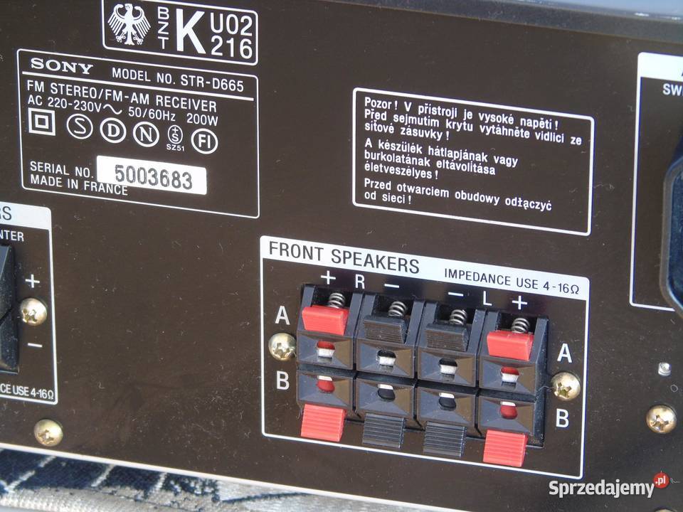 Amplituner Sony STRD665 RDS mocny i sprawny