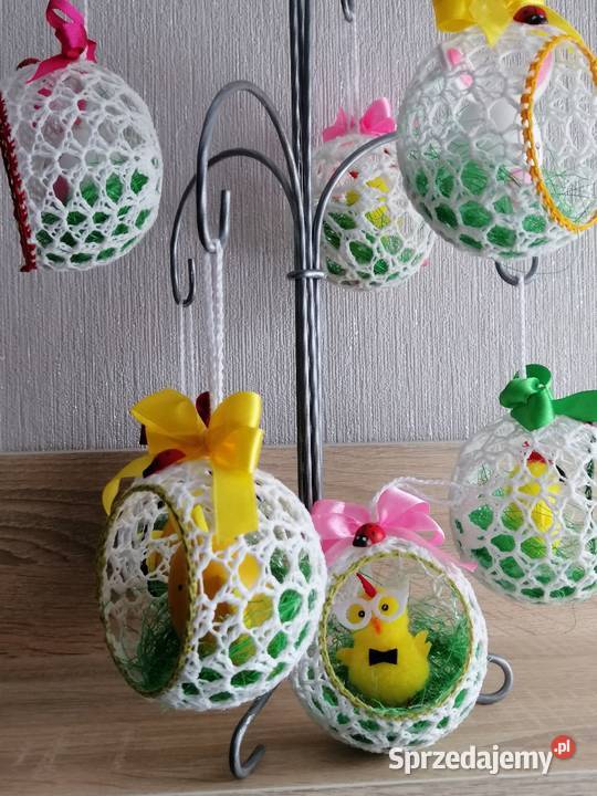 Kolorowe zawieszki wielkanocne w formie jajek Katowice