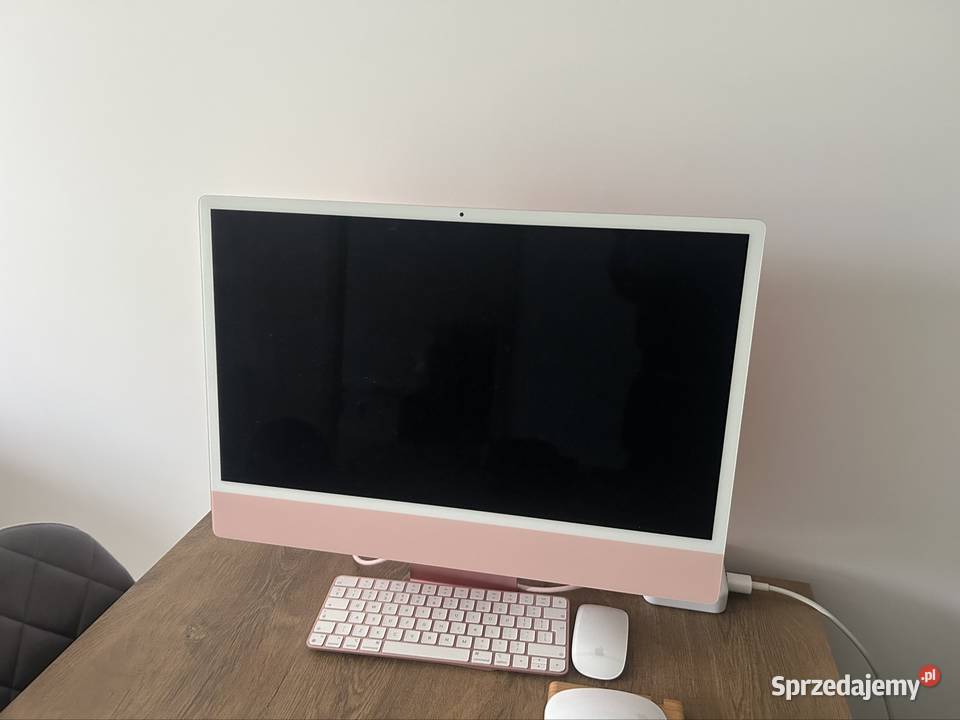 Imac24 pink m1 4k stan super pełny zestaw Kraków