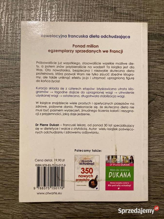 Książka Nie potrafię schudnąć Dr Pierre Dukan Poradniki, albumy i reportaże sprzedam
