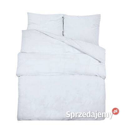 vidaXL Zestaw pościeli biały 200x200 lekka mazowieckie