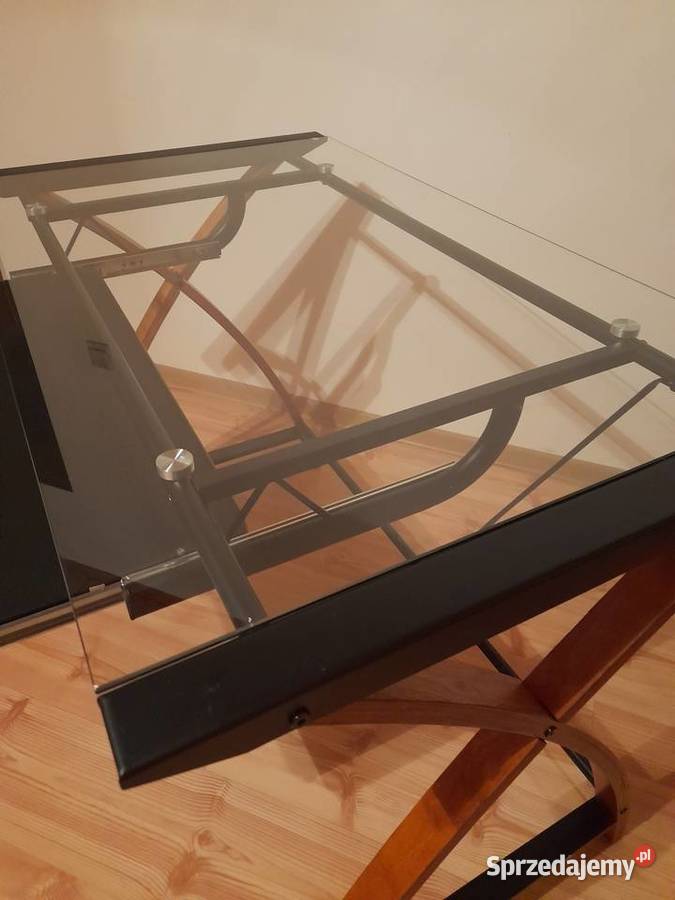 Stolik ze szklanym blatem 100cm Biurka Krosno